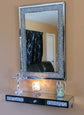 New Wall Mirror Crystal Crush Diamond Mirror for Home Décor Accent