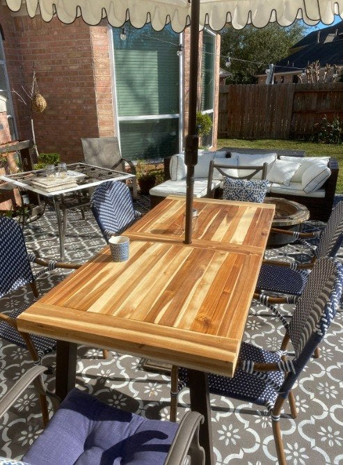 New Acacia Wood Dining Table For Indoor & Outdoor