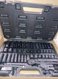 56-Piece 1/4" Drive Socket Set, SAE (5/32"-9/16") & Metric (4mm-15mm), Deep & Shallow, 72-Tooth Rac