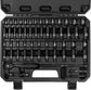 56-Piece 1/4" Drive Socket Set, SAE (5/32"-9/16") & Metric (4mm-15mm), Deep & Shallow, 72-Tooth Rac