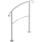 Iron Handrail Stair Railing fit 1 or 3 Step Handrail Outdoor Hand Rail White