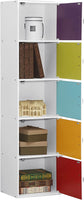 5-Door Multicolored Book shelf Organizer