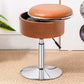 Round Storage Vanity Stool, 360°Swivel Height Adjustable Stool Chair With Storage