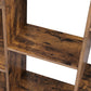 Bookshelf Tree-Shaped with 13 Storages Rustic Bookcase Brown