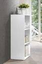 3 Tier Bookshelf Storage White Organizer