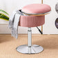 Round Storage Vanity Stool, 360°Swivel Height Adjustable Stool Chair With Storage