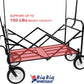 Folding Beach Wagon Garden Cart Sport Storage Utility 4 Buggy Wheel Canopy Kids