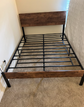 Queen Bed Frame with Headboard, Strong Steel Slat Support, Tool-Free Assembly