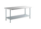 Regency 30" x 72" 18-Gauge 304 Stainless Steel Commercial Work Table with Galvanized Legs and Undershelf