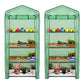 2PCS 4-Tier Mini Greenhouse Hot Garden House Plant Flower Green House w/PE Cover