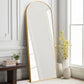 Aluminum Alloy Full-length Mirror Arch Decorative Mirror 71"*24", Gold with Bracket