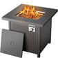 NEW! Outdoor 50,000 BTU Fire Pit Table with Lid and Lava Rock Auto-Ignition Gas