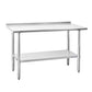 24"x60" Stainless Steel Work Table Scratch Resistant Antirust Metal Adjustable Feet