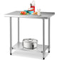 24" x 36" Stainless Steel Table Kitchen Work Table Commercial Work Prep Table Scratch Resistent