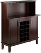 Portable Beynac Bar Cappuccino Wine Cabinet with adjustable shelf & 8 slots