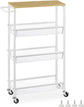 SALE! 4 Tier Rolling Cart Slim Storage Kitchen Shelving Unit on Wheels