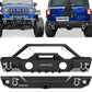 2018-2023 Jeep Wrangler JL JLU w/ Winch Plate, Offroad Front / Rear Bumper for