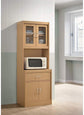 Standing Kitchen Cabinet with Top & Bottom Enclosed Cabinet Space, One Drawer