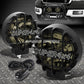 6" ROUND BLACK HOUSING SMOKED FOG LIGHT/OFFROAD SUPER 4X4 GUARD WORK LAMP+SWITCH