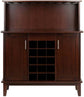 Portable Beynac Bar Cappuccino Wine Cabinet with adjustable shelf & 8 slots