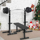 Pair of Adjustable Squat Rack Standard Solid Steel Squat Stands Barbell Free Press Bench Home Gym Portable Dumbbell Racks Stands 44"-70"