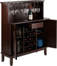 Portable Beynac Bar Cappuccino Wine Cabinet with adjustable shelf & 8 slots