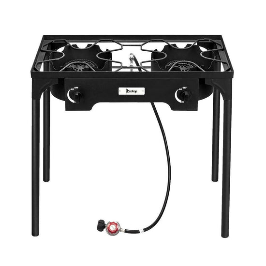 Professional Outdoor 150000 BTU Stove Propane 2 Burner Portable Cooker BBQ Grill