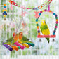 11 Pcs Bird Toys Swing Hanging Standing Chewing Toy Hammock Climbing Ladder