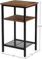 Set of 2 Nightstands, 3-Tier End Table, Side Tables