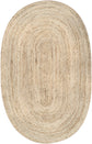 Rigo Hand Woven Farmhouse Jute Area Rug, 4&