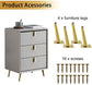 4 Pcs 6" Gold Furniture Legs Brass Cabinet Legs Metal Mid Century Furniture Feet Counter Legs