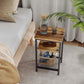 Set of 2 Nightstands, 3-Tier End Table, Side Tables