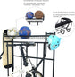 Bike Storage Rack for Garage 3 Bicycle Floor Parking Stand Free Standing Bike Rack Sports Organizer