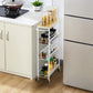 SALE! 4 Tier Rolling Cart Slim Storage Kitchen Shelving Unit on Wheels