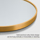 Aluminum Alloy Full-length Mirror Arch Decorative Mirror 71"*24", Gold with Bracket