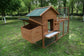 Wooden Chicken Coop Hutch w/ Chicken Run House Nesting Box 80&