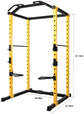 NEW! Olympic Power Cage | 1000lb + J-Hooks, Dip Bars  Squat Rack, Power Lift, Pull up Bar