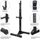 Pair of Adjustable Squat Rack Standard Solid Steel Squat Stands Barbell Free Press Bench Home Gym Portable Dumbbell Racks Stands 44"-70"