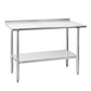 24"x48" Stainless Steel Work Table Scratch Resistant Antirust Metal Adjustable Feet