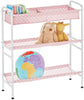 3-Tier Metal Frame Vertical Toy Storage Organizer Cart for Child/Kids Bedroom