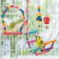 11 Pcs Bird Toys Swing Hanging Standing Chewing Toy Hammock Climbing Ladder