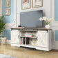 Farmhouse TV Stand for 65+ inch TV, White