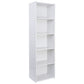 5-Tier Reversible Color Open Shelf Bookcase Bookcase Bookshelf Storage White