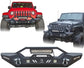 For 2007-2023 Jeep Wrangler JK/JL/JT New Steel Front Bumper W/LED Lights&D-Rings