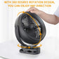 10000mAh Battery Operated Misting Fan with Clip, 8-Inch Mist Fan for Desk, Detachable Battery