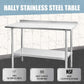 24"x48" Stainless Steel Work Table Scratch Resistant Antirust Metal Adjustable Feet