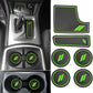 6 Pcs Anti dust Mats for Dodge Charger 2021 2015-2022 Accessories Custom Fit Cup Holder Liners