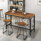 High Bar Table Industrial Dining Table, Tall Counter Height Pub Table for Dining Room, Kitchen or Living Room, 47.2&