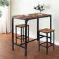 High Bar Table Industrial Dining Table, Tall Counter Height Pub Table for Dining Room, Kitchen or Living Room, 47.2&