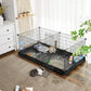 Pet Playpen Cage Exercise Pen and Enclosure with Divider Panel NEW